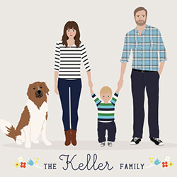 Father's Day gift idea: Personalized family portrait