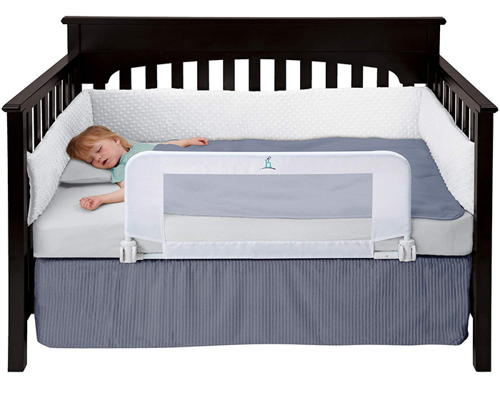 hiccapop Convertible Crib Toddler Bed Rail Guard