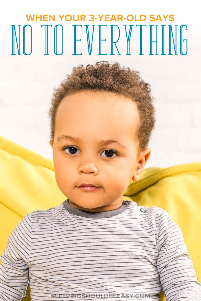 3 Year Old Says No to Everything