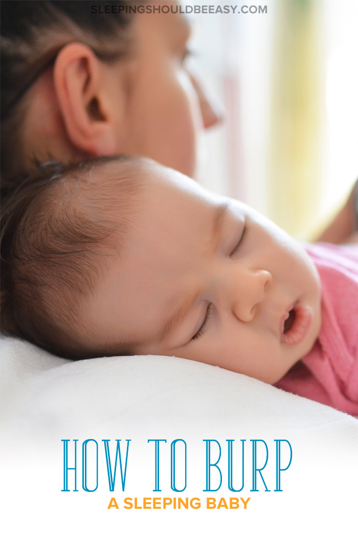 How to Burp a Sleeping Baby