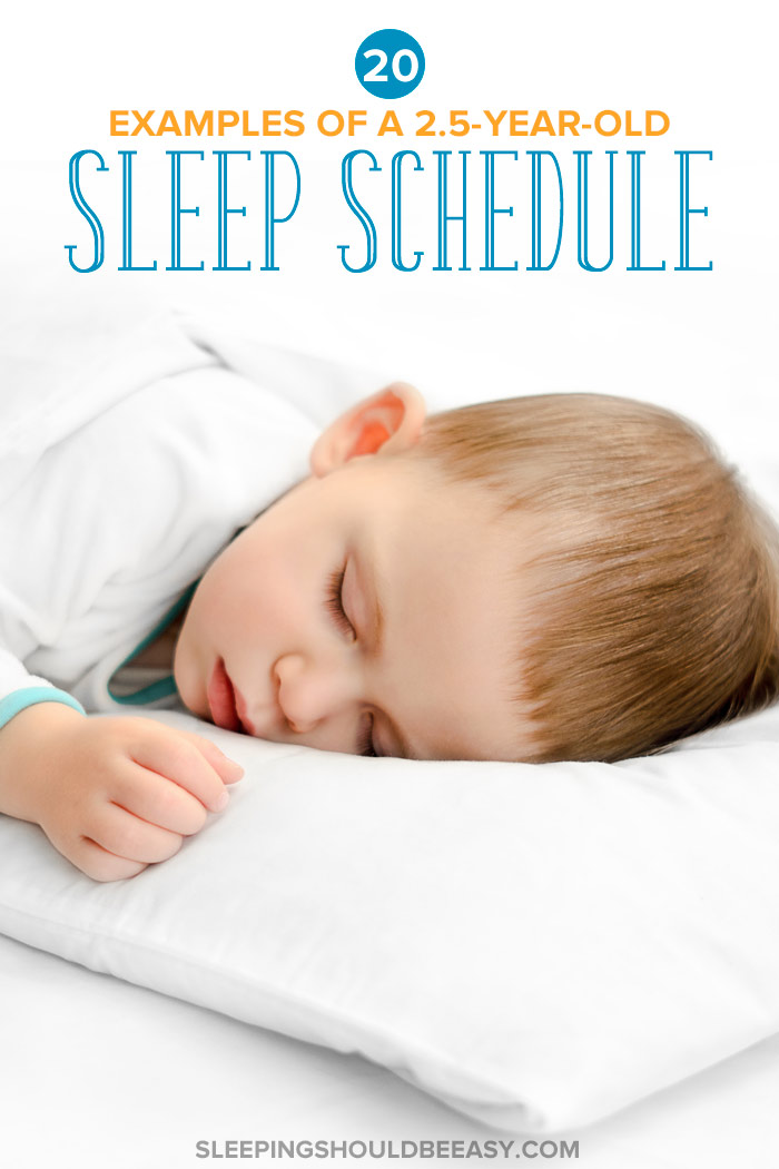 2.5 Year Old Sleep Schedule