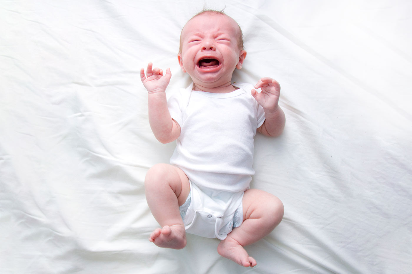 Newborn Wakes Up Screaming